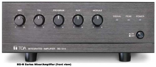 TOA Electronics BG-1120 PROFESSIONAL PA AMPLIFIER 120 W FIVE INPUT 70 VOLT / 8 OHM OUTPUT N4