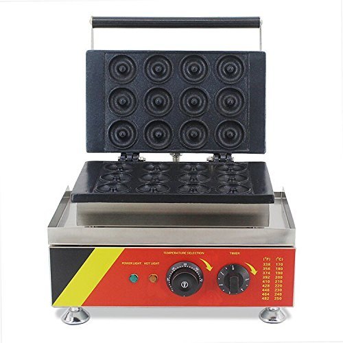 Open Kitchen NP-5 Commerical/Home Use 12pcs 110v 220v Electric Commercial 5cm Donut Doughnut Machine Maker Iron... N6