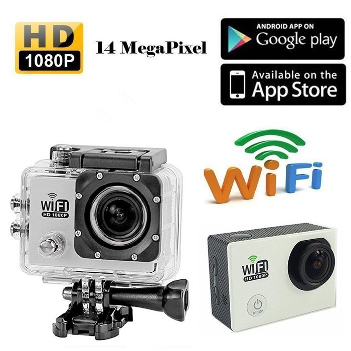 Megadream SJ6000 WiFi Version 2" LCD Display 170 Degree Wide Angle H.264 12.0MP 1080P HD 30M Waterproof Outdoor... N2