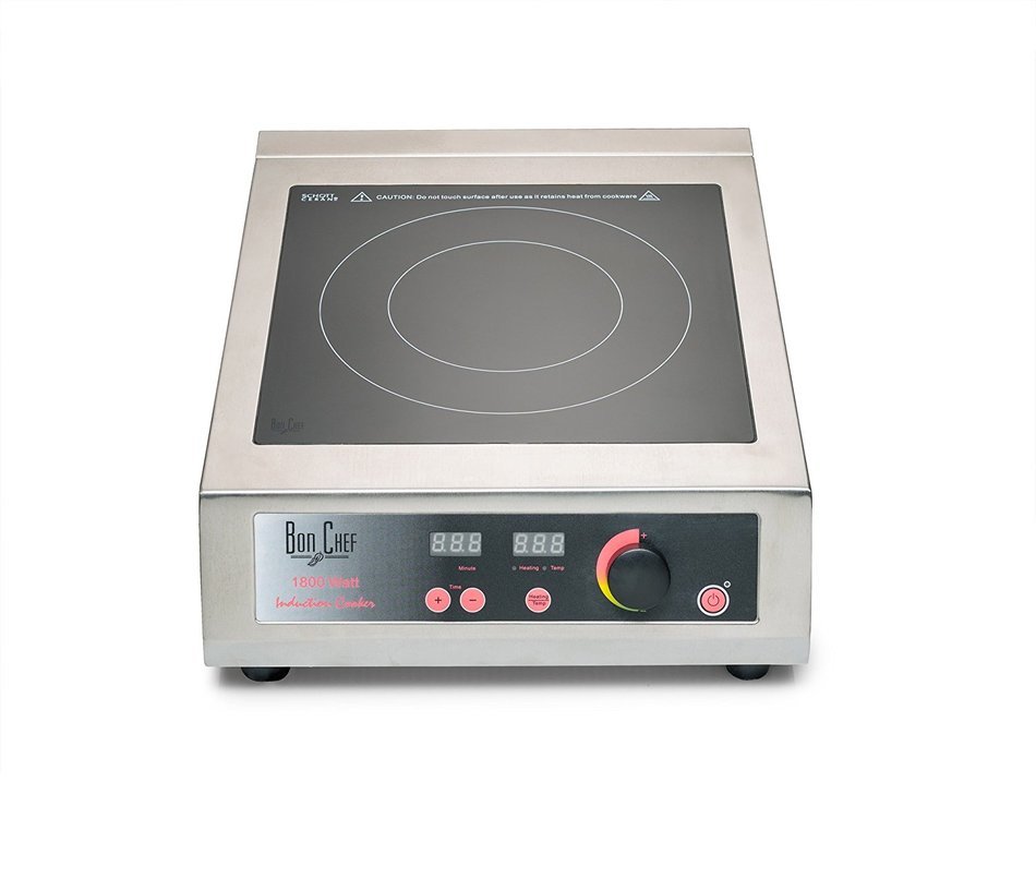 Bon Chef 12082 Portable Induction Range, 110V, 1800W, 13-1/2" Length x 17-19/32" Width x 4-29/32" Height