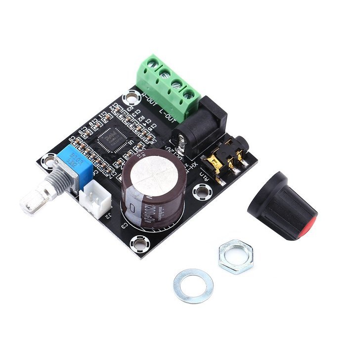 Amplify Board, Mini Stereo AMP Audio Amplify Board Digital Module 15W+15W Dual Channel Amplifier Class-D 12V DC... N6
