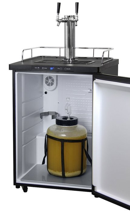 Kegco Kegerator Digital Beer Keg Cooler Refrigerator - Dual Faucet - D System N8