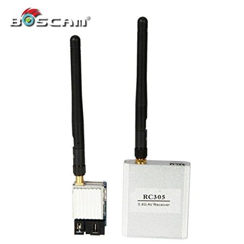 BOSCAM FPV 8CH 200mW 5.8GHz Wireless AV TS351 Transmitter + RC305 Receiver Set Silver N6