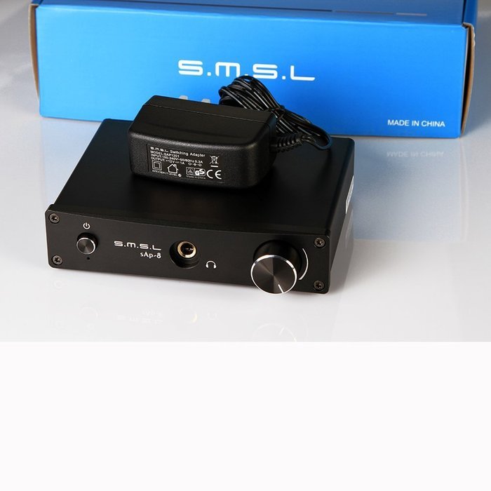 SMSL sAp-8 CNC Class-A HiFi Home Stereo Headphone Amplifier (BLACK) N4