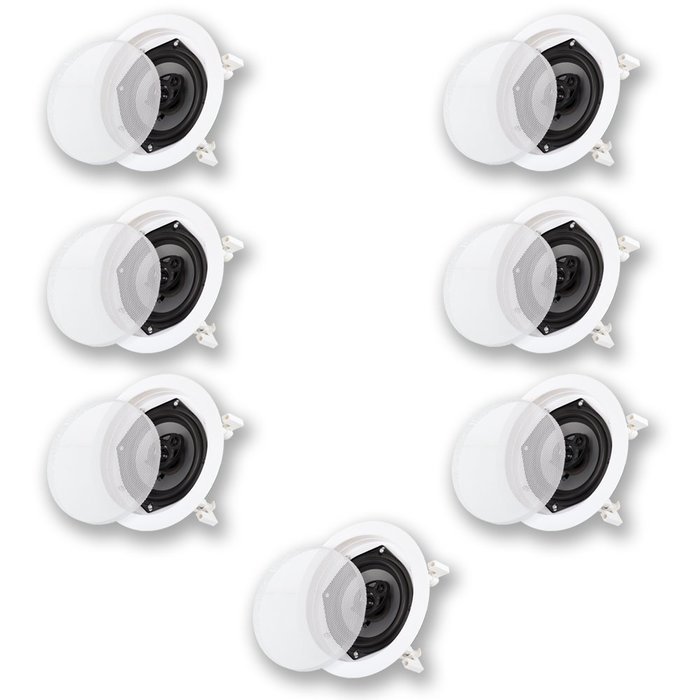 Acoustic Audio CSIC53 In Ceiling Speakers 3 Way Home Theater 1750 Watt