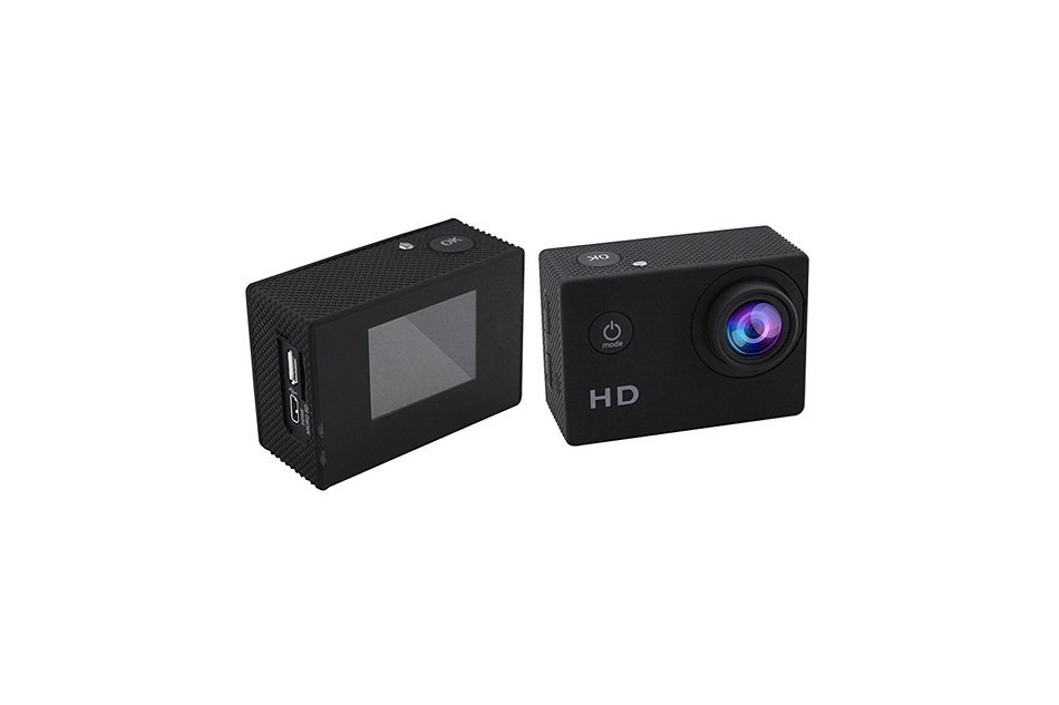 Matego 1080P HD Sports Action Camera,30M Waterproof Outdoor Camping DV Camcorder With 1.5 Inch Screen(Black)