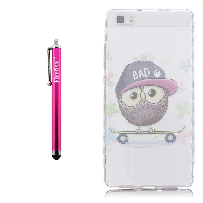 Huawei P8 Lite Case, Firefish Durable Soft TPU Back Case [Soft-Flex] Drop Protection Scratch-Resistant Cover Skin... N93