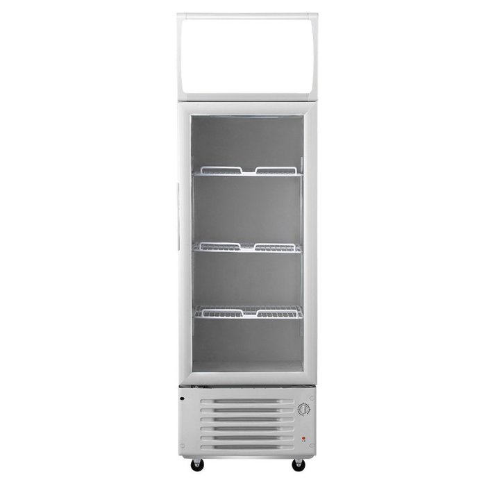SLLG4-209LT Glass Swing 1-Door Milk Beer Soda Beverages Drinks Cooler Commercial Showcase Refrigerator Merchandiser... N3