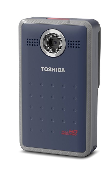 Toshiba Camileo Clip Digital Camcorder with 4 GB MicroSD Camileo Clip, Dark Blue N4