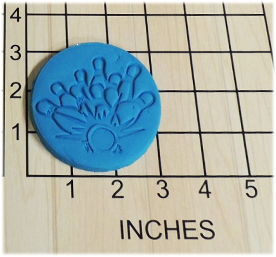Bowling Strike Fondant Cookie Cutter and Stamp #1294