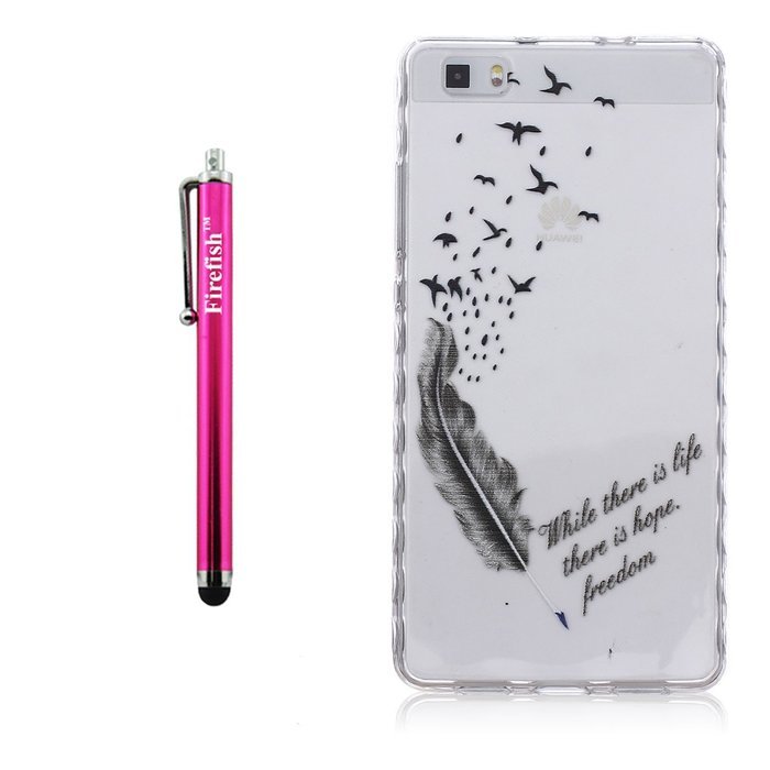 Huawei P8 Lite Case, Firefish Durable Soft TPU Back Case [Soft-Flex] Drop Protection Scratch-Resistant Cover Skin... N116