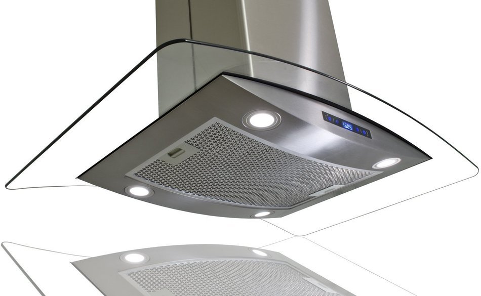 AKDY New 36" European Style Island Mount Stainless Steel Range Hood Vent Touch Sensor Control AZ688I/CS14 36" N6