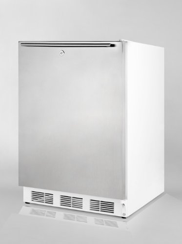 Summit FF7LBISSHHADA: ADA compliant commercial built-in auto defrost all-refrigerator with white cabinet, lock... N3
