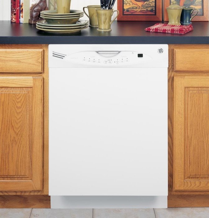 GE GLDA690FWW 24" White Full Console Dishwasher - Energy Star