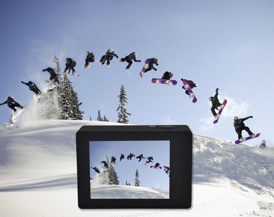 Trainshow Mini Sport Action Video Camera WIFI 12MP 1080P Full HD 2&rdquo; Display 170&deg; Wide-angle Lens 30M Water Resistant... N4