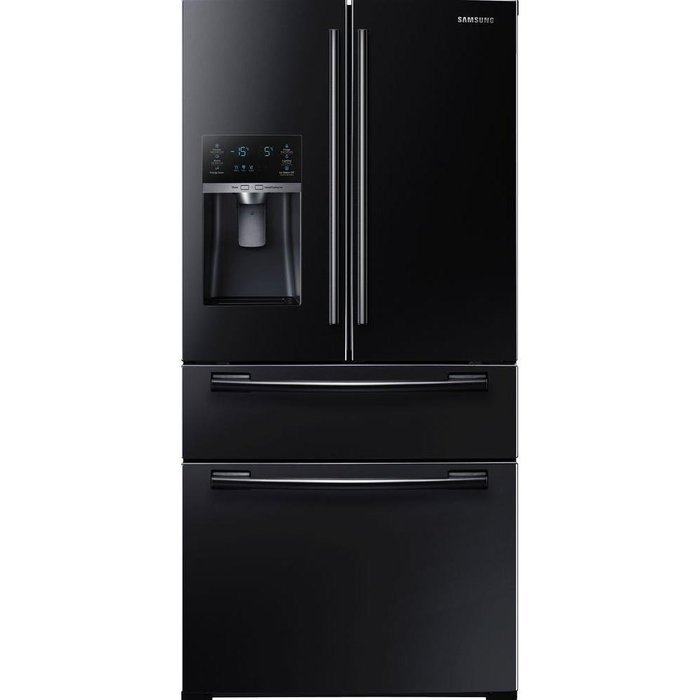 Samsung RF25HMEDBBC 24.7 Cu. Ft. Black French Door Refrigerator - Energy Star