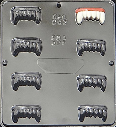 Dracula's Vampire Teeth Chocolate Candy Mold Halloween 947