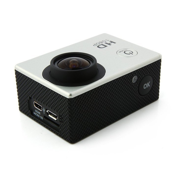 1.5 Inch 12Mega Pixels 1080P Waterproof Sports Digital Camcorder HDMI Silver N8