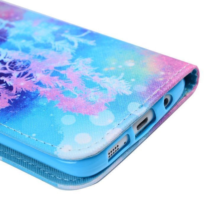 S7 Edge Case,Samsung Galaxy S7 Edge Case - Wallet Folio Flip Premuim PU Leather Case Colorful Print Design with... N24