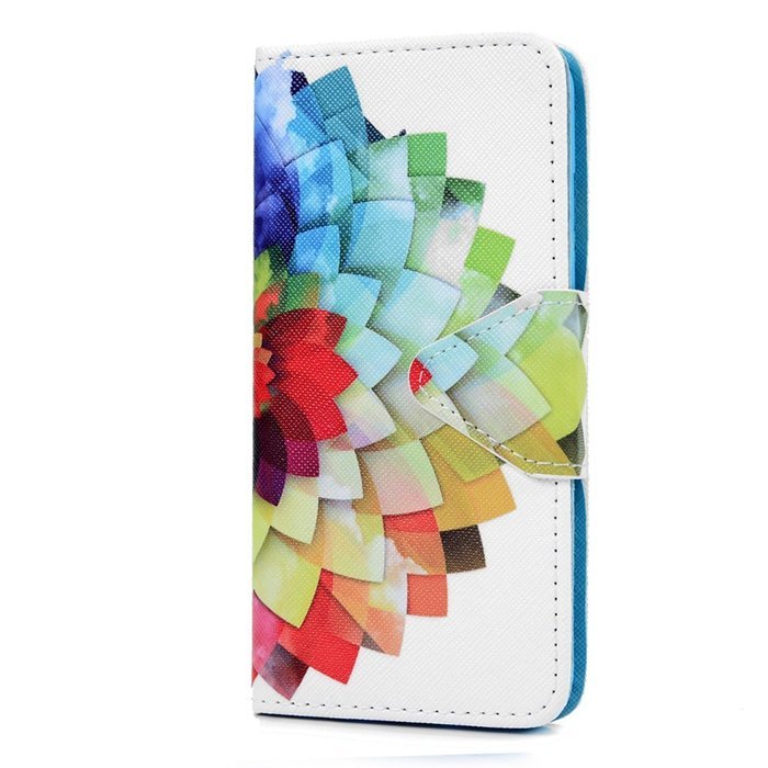 S7 Edge Case,Samsung Galaxy S7 Edge Case - Wallet Folio Flip Premuim PU Leather Case Colorful Print Design with... N28