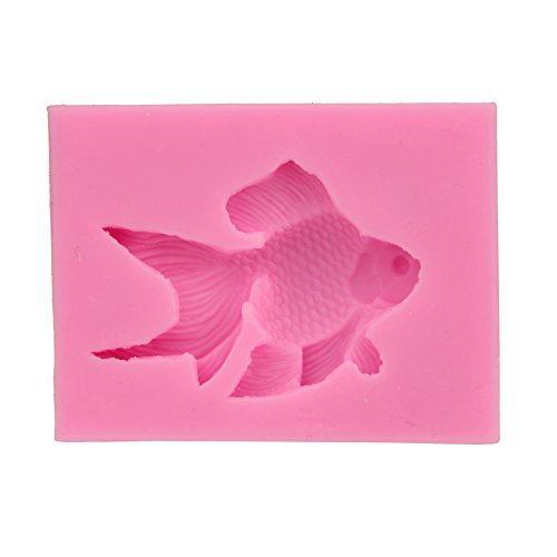 Let'S Diy Goldfish 3D Fondant Cake Molds 9x6.8x1.1 cm Bakeware Chocolate Moulds Silicone Mold Candle Soap Mould N4
