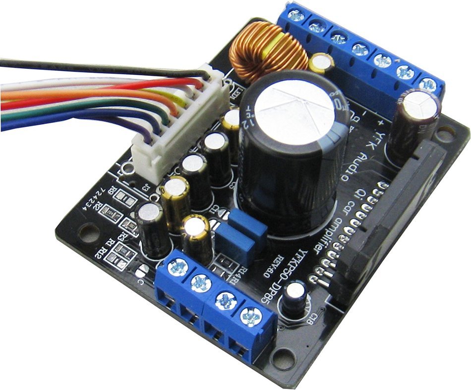 Yeeco DC 12V 4 Channel 4CH TDA7850C Digital Amplifier Board Audio Stereo Power Amp ACC Control BA3121 Noise Reduction N2