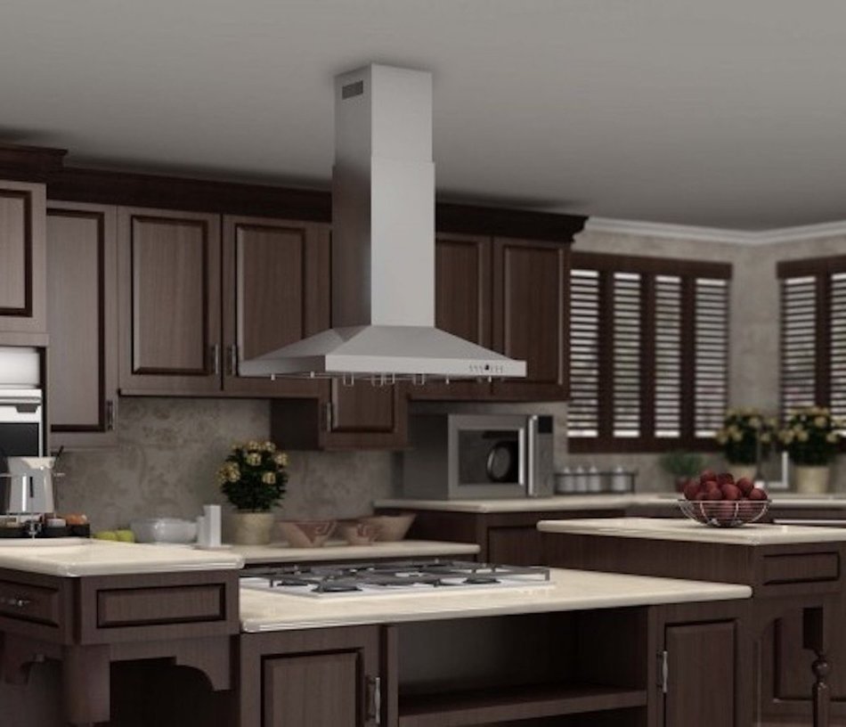 900 CFM Island Range Hood Size: 6.8" H x 30" W x 24" D N2