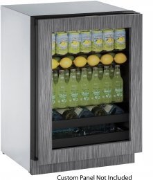 U-Line U3024BEVINT00B Modular 3000 24" 115 Volts Built In Beverage Center with 4.9 cu. ft. Capacity, Left Handle...