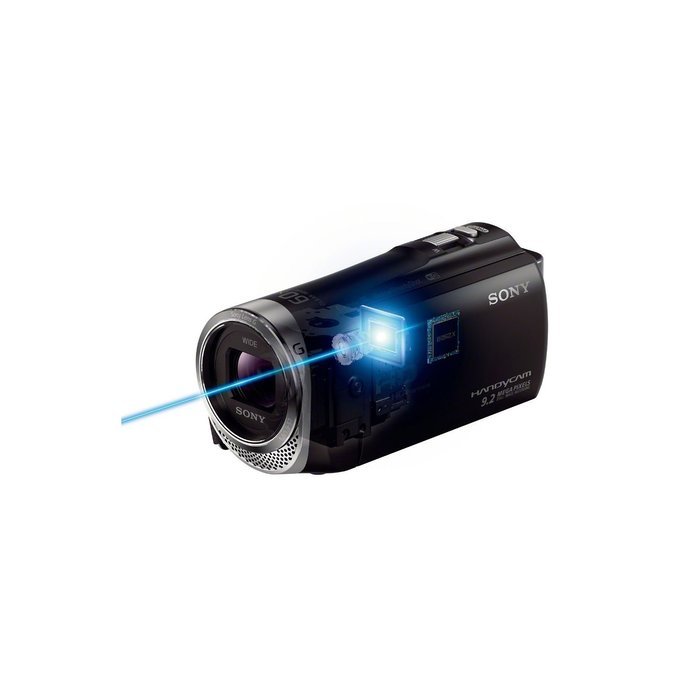 Sony HDR-PJ275/B 8GB Full HD 60p Camcorder w/ built-in Projector Bundle with Sony 16GB Micro SD UHS-1 + Two Sony... N4