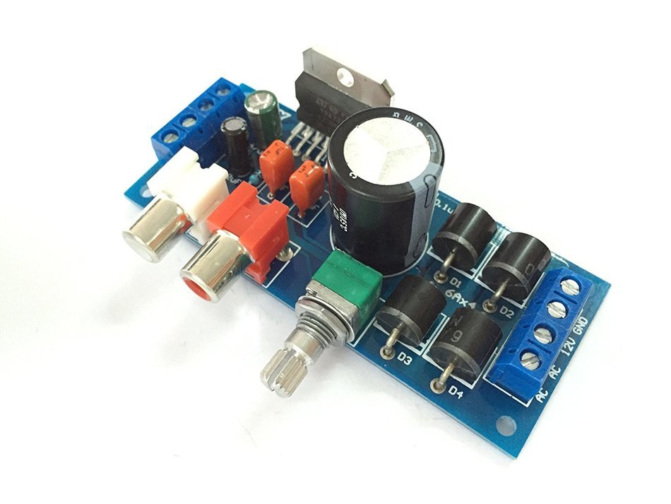 Qianson AC/DC 12V TDA7377 2x 20W Dual Channel Stereo BTL Circuit Audio Power Amplifier Board 20W+20W AMP For Car N6