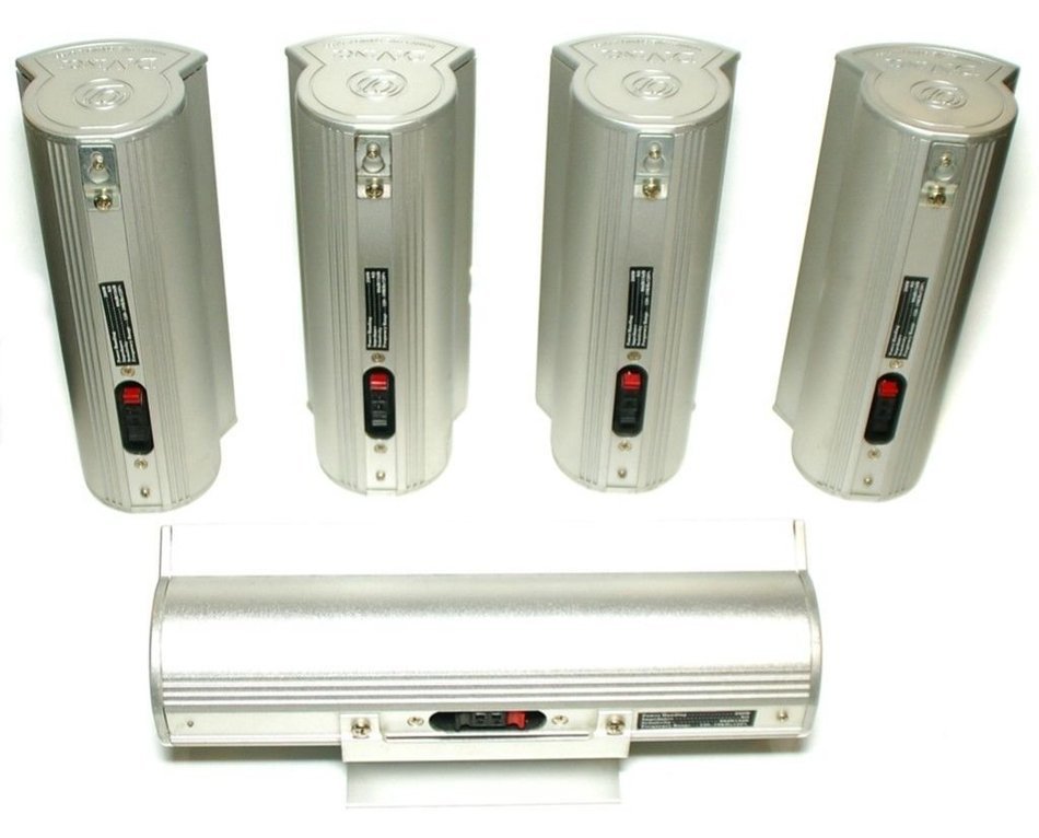 Set of 5 x DIVINCI SURROUND SOUND SPEAKERS - 2 Front + 2 Rear + Center - Aluminum - 100W