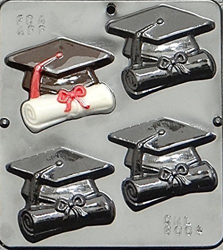 Cap & Scroll Chocolate Candy Mold 8004