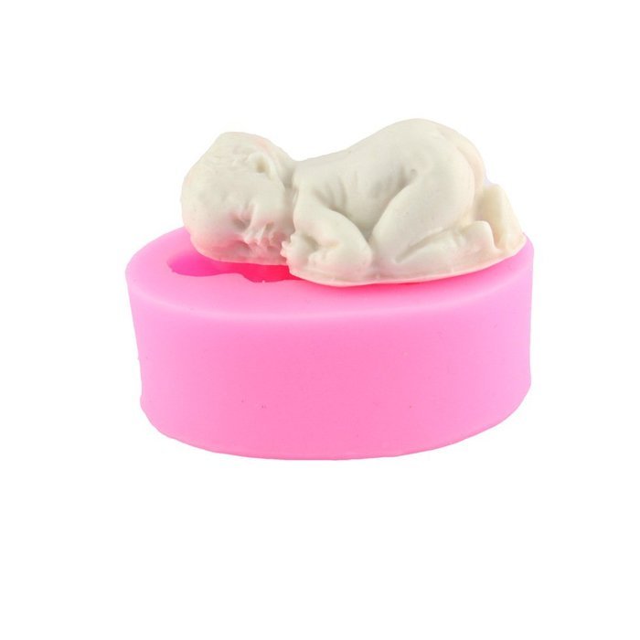 WYD Lovely Sleeping Baby Silicone Cake Mold Fondant Tools Chocolate Molds, Silicone Molds, Soap Molds, Silicone...
