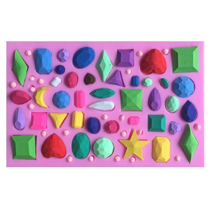 Anyana Jewel Gemstone Mat Silicone Fondant Mold Cake Decorating Pastry Gum Pastry Tool Kitchen Tool Sugar Paste... N5