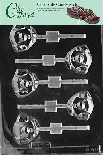 Cybrtrayd A040 Pig Head Lolly Animal Chocolate Candy Mold