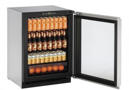 U-Line U2224RGLS00B 24" 2000 Series Built In Compact Refrigerator with 4.9 cu.ft. Capacity, in Stainless Steel N2