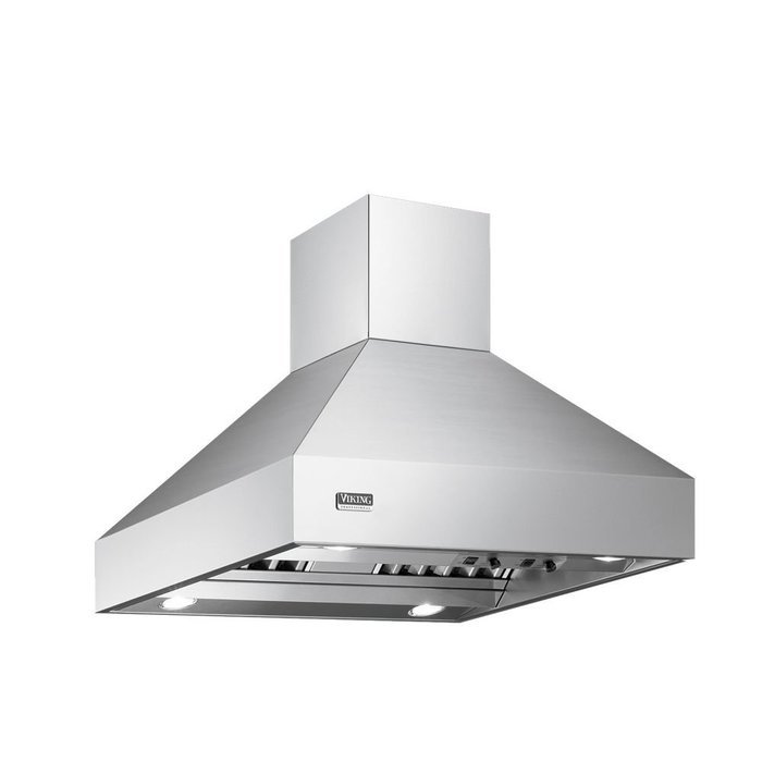 Viking VCIH6608SS: 66" Wide Chimney Island Hood, No Brass Accent