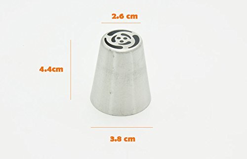 7 Pcs/set Stainless Steel Russian Piping Tips Tulip Nozzles Baking Tools For Cakes. N3