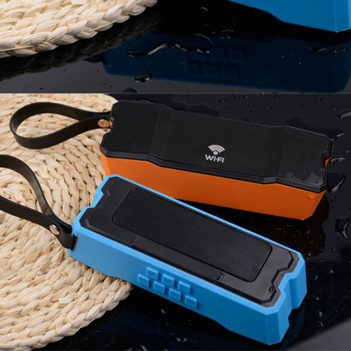 [Waterproof IPX7] BOOMER VIVI Portable Wi-Fi Speaker Enhanced Bass Wireless Multi-Room Sound 10Watt Powerful Dynamic... N18