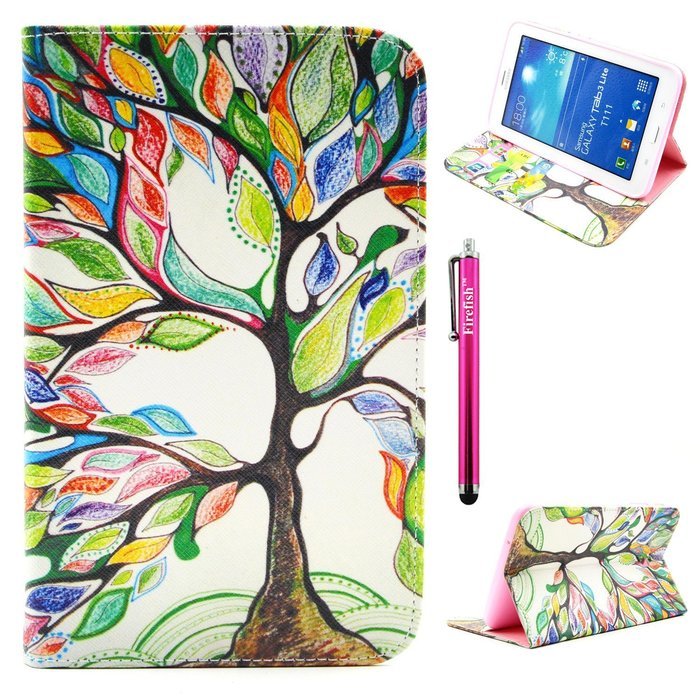 Tab 4 7.0 Case, Firefish Damage Resistance Case Premium PU Leather Wallet Card Slots Kickstand Feature Case for... N200