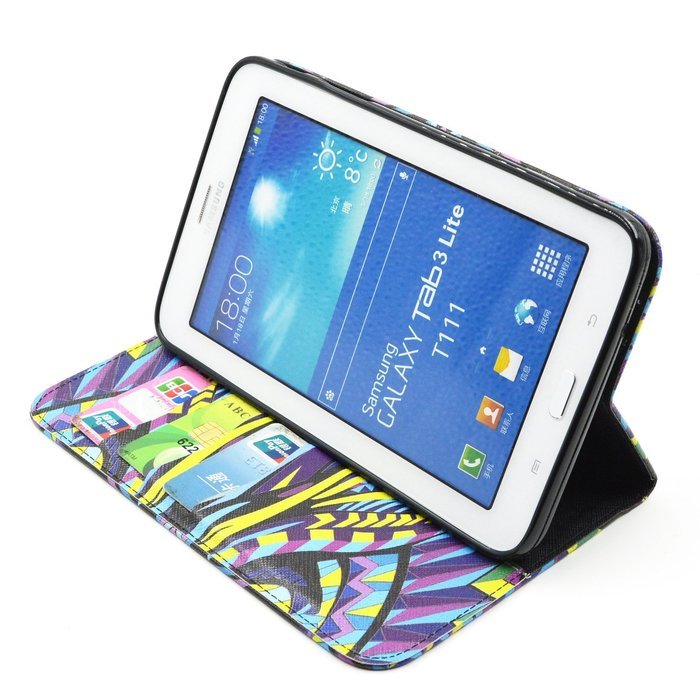 Tab 4 7.0 Case, Firefish Damage Resistance Case Premium PU Leather Wallet Card Slots Kickstand Feature Case for... N207