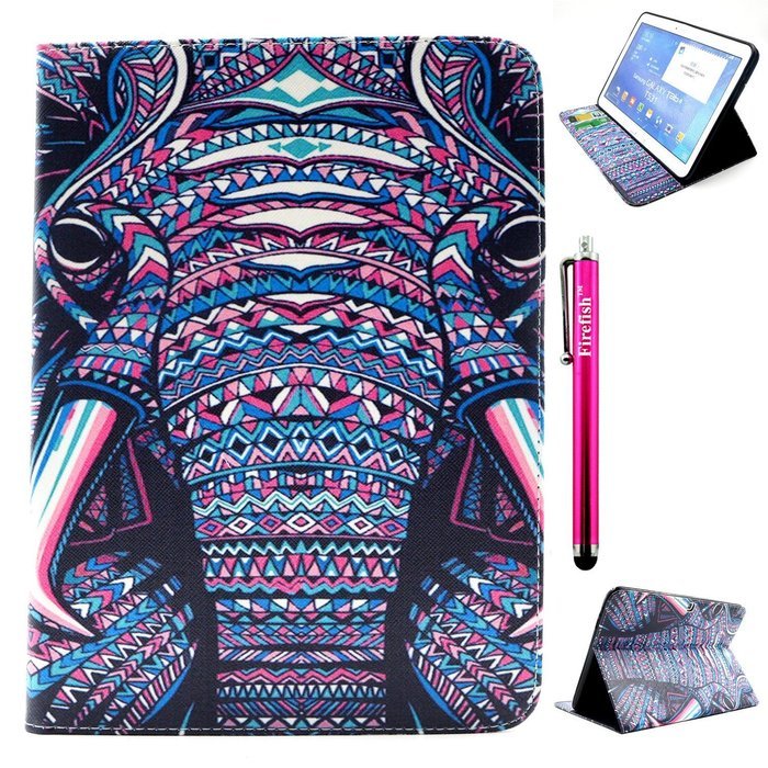 Tab 4 7.0 Case, Firefish Damage Resistance Case Premium PU Leather Wallet Card Slots Kickstand Feature Case for... N208