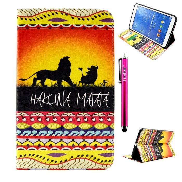Tab 4 7.0 Case, Firefish Damage Resistance Case Premium PU Leather Wallet Card Slots Kickstand Feature Case for... N216