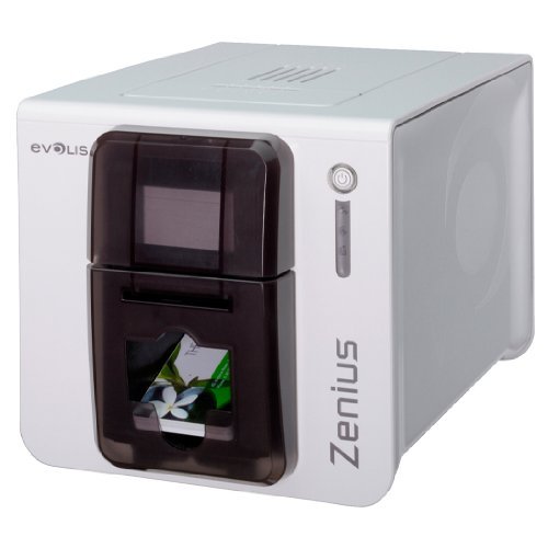 Evolis Zenius Single-Side ID Card Printer - Grey Brown - ZN1U0000TS N4