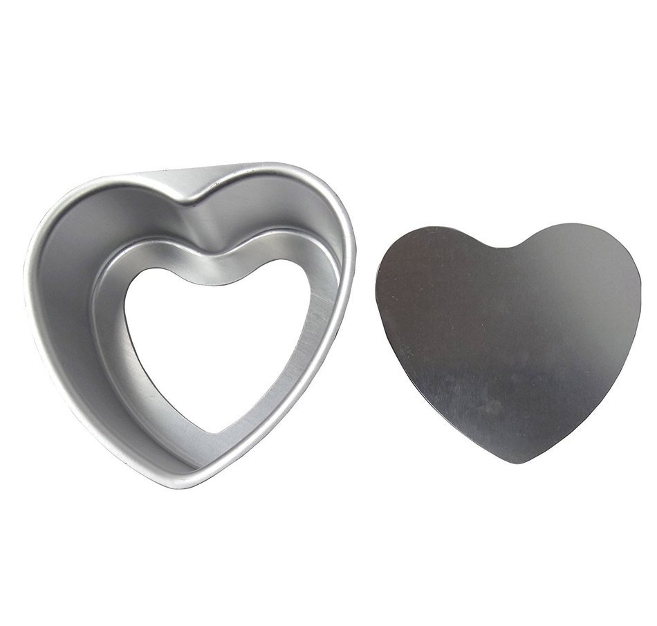 Hanperal 6 inch heart shaped cake pan with removable bottom n3 free