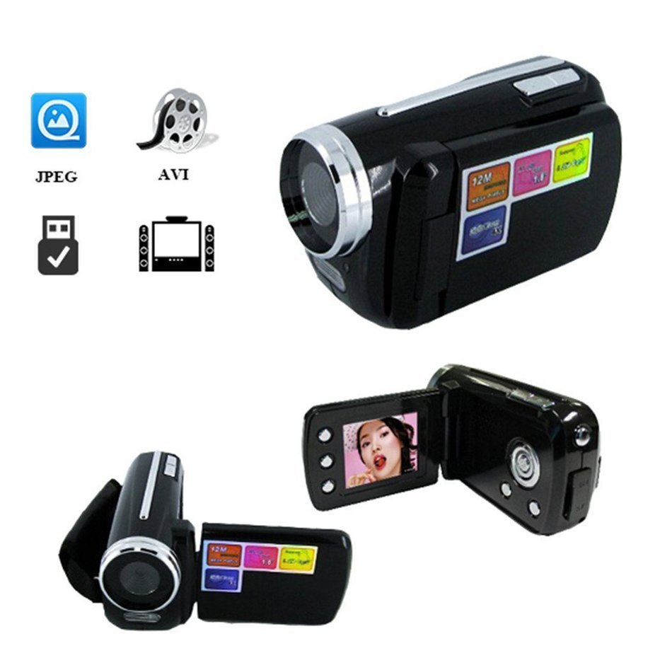 G-Anica Compact Camera HD Camcorder DVR 720p - (1.8 Screen, 4x Zoom, 720P HD Recording) Video Camera, Black