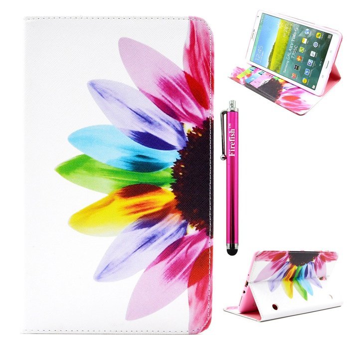 Tab 4 7.0 Case, Firefish Damage Resistance Case Premium PU Leather Wallet Card Slots Kickstand Feature Case for... N249