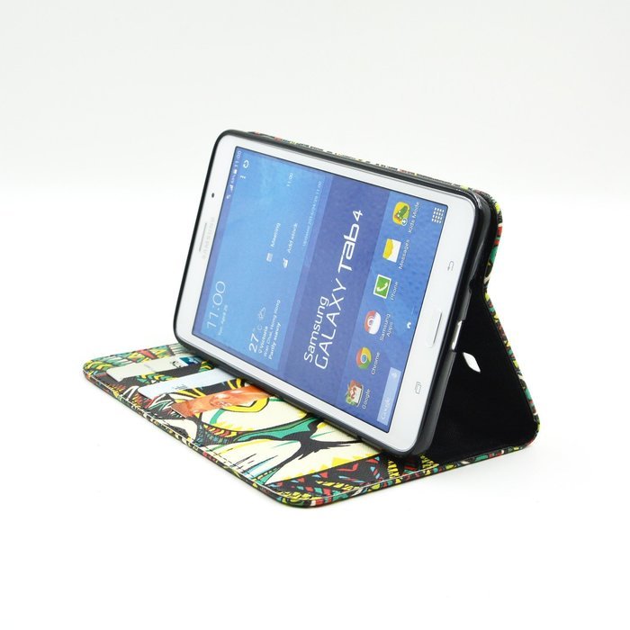 Tab 4 7.0 Case, Firefish Damage Resistance Case Premium PU Leather Wallet Card Slots Kickstand Feature Case for... N252