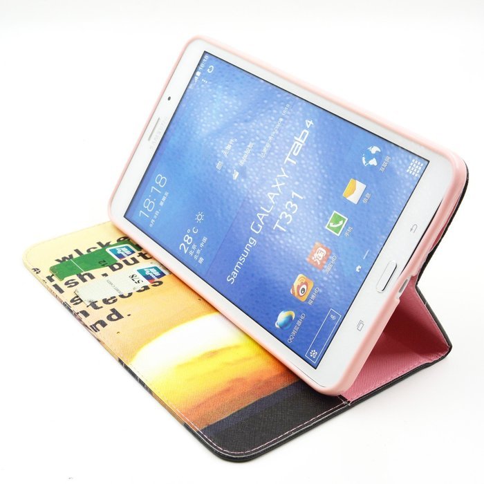 Tab 4 7.0 Case, Firefish Damage Resistance Case Premium PU Leather Wallet Card Slots Kickstand Feature Case for... N263