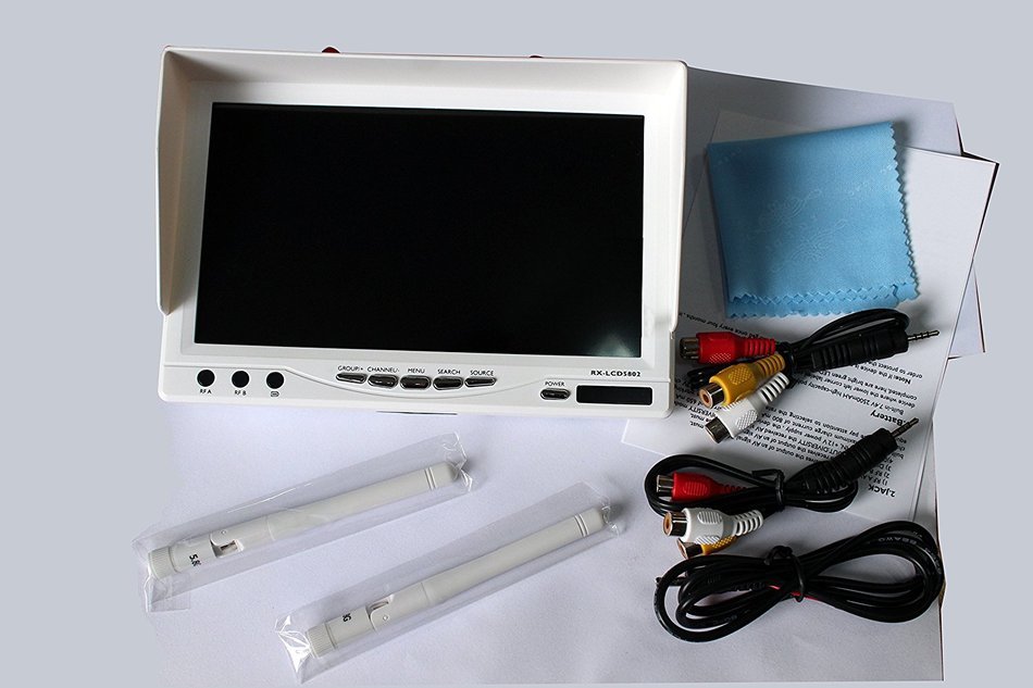 RX LCD5802 5.8GHz 7inch LCD Diversity Receiver Monitor for RC FPV